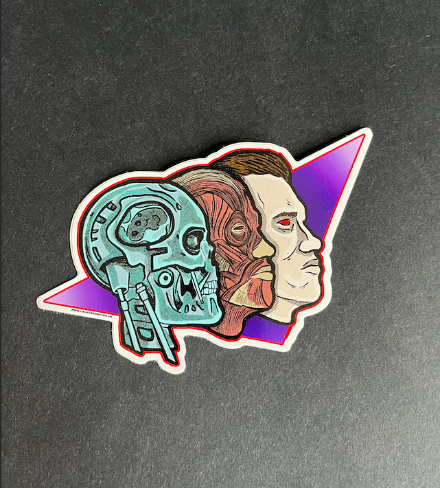 Terminator inspired sticker