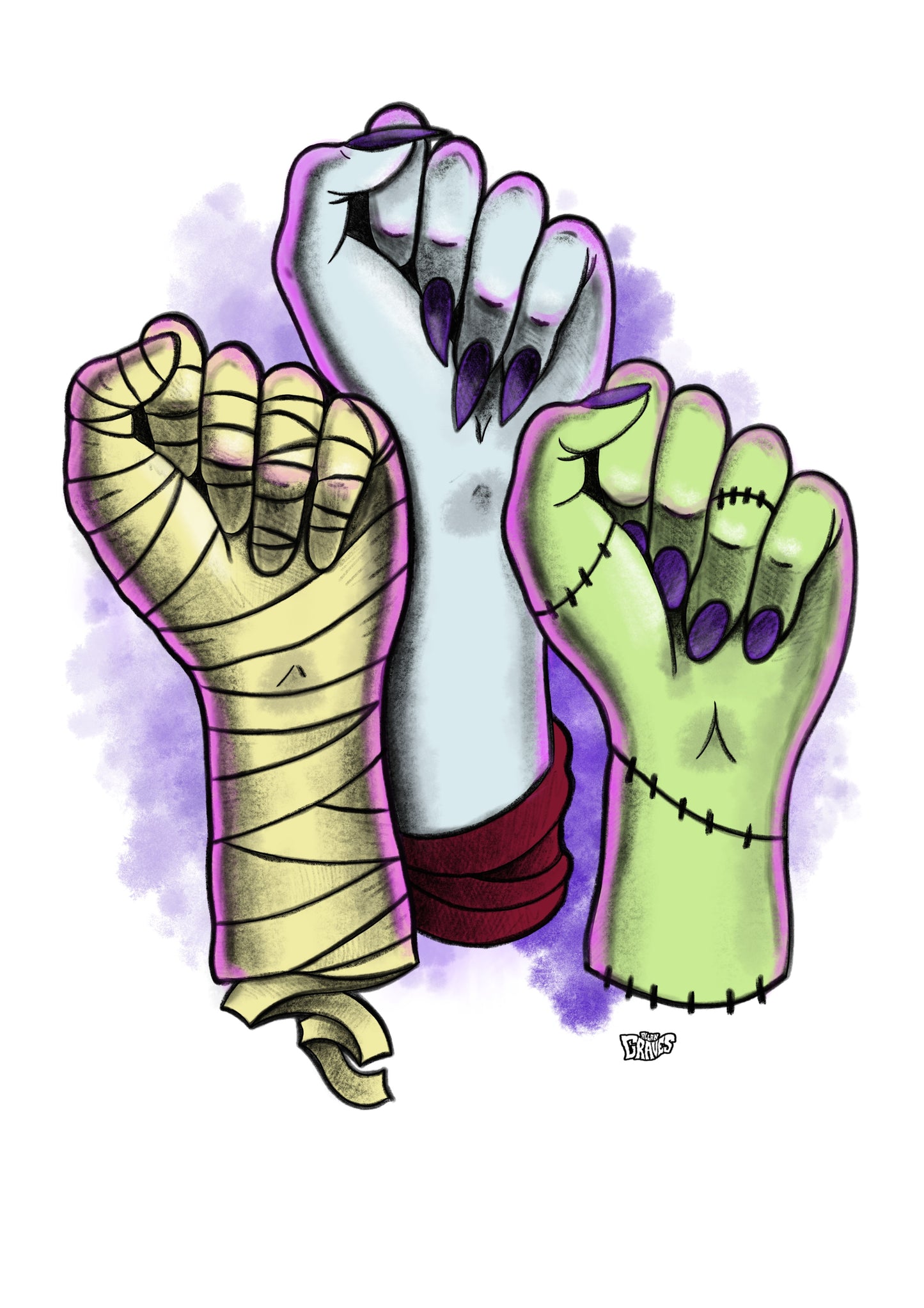 GHOUL POWER A4 PRINT