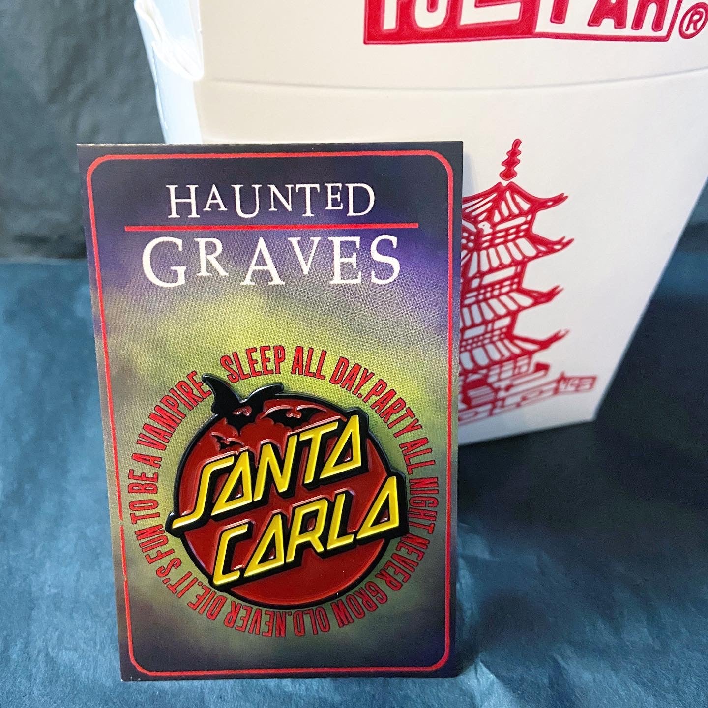 Santa Carla Vampire (lost boys HORROR inspired) pin BADGE