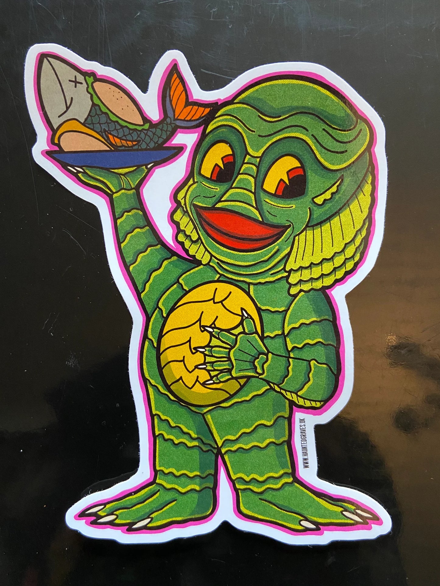 GILL BOY VINTAGE HORROR MOVIE Jumbo Sticker