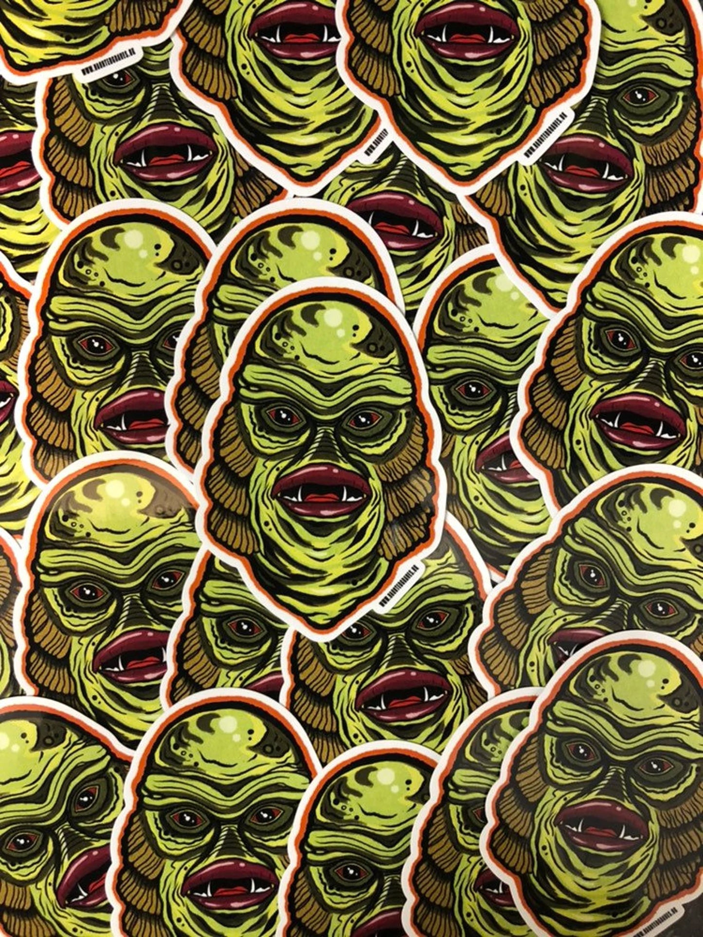 CREATURE FROM THE BLACK LAGOON HORROR MOVIE STICKER