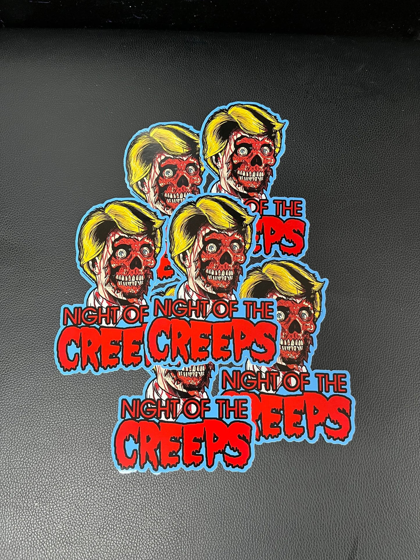 NIGHT OF THE CREEPS HORROR MOVIE JUMBO STICKER