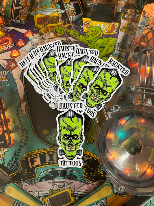 Haunted Tattoos Frank Sticker