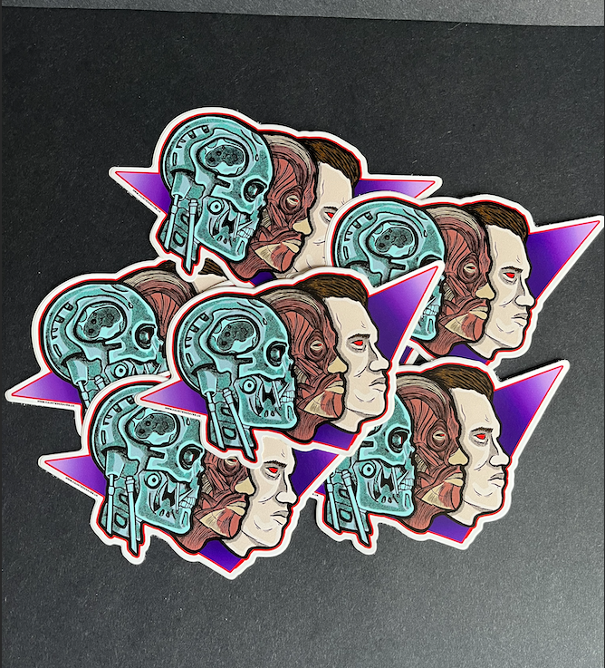 Terminator inspired sticker