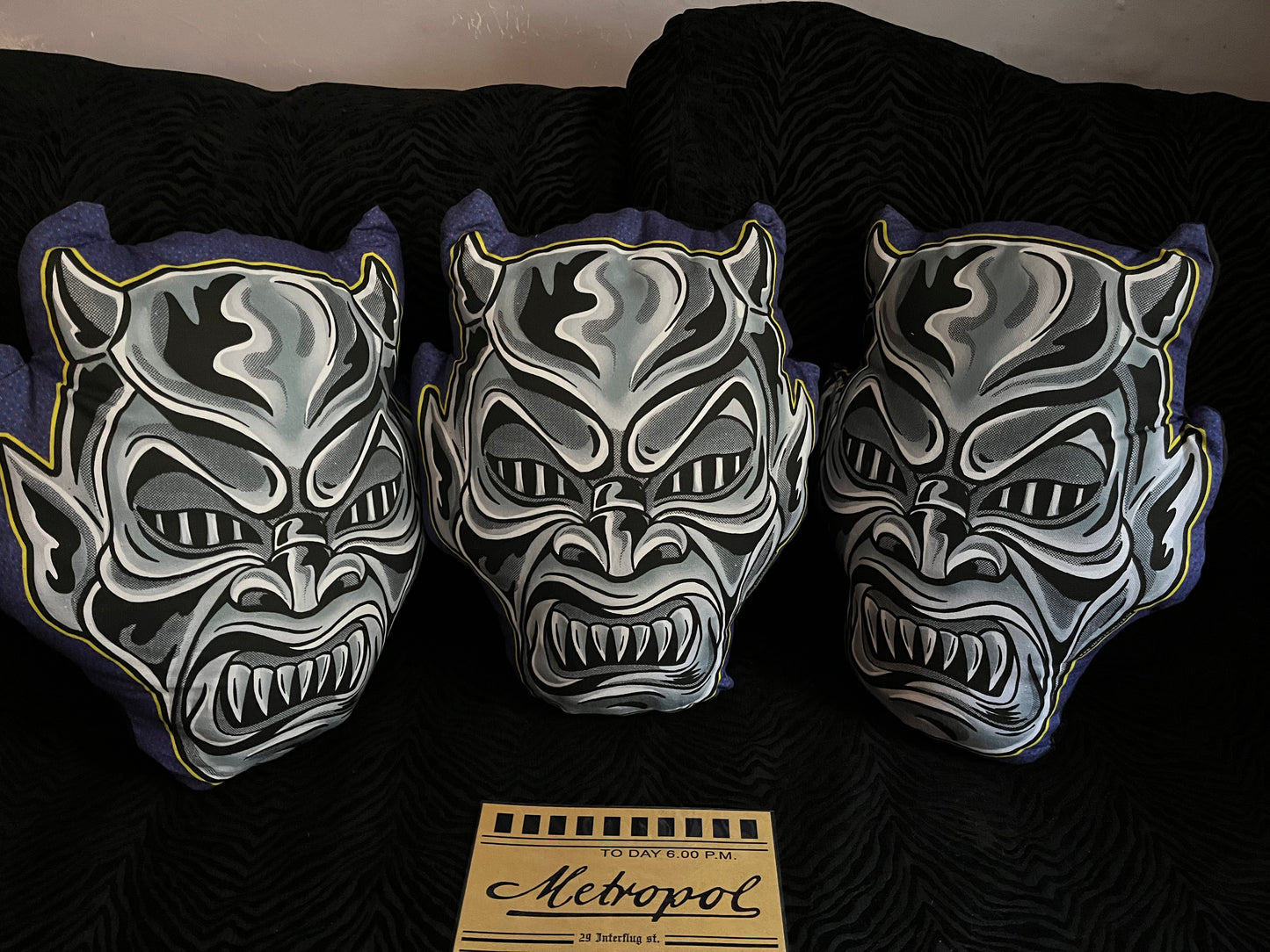 DEMONS INSPIRED HORROR  MOVIE PILLOW