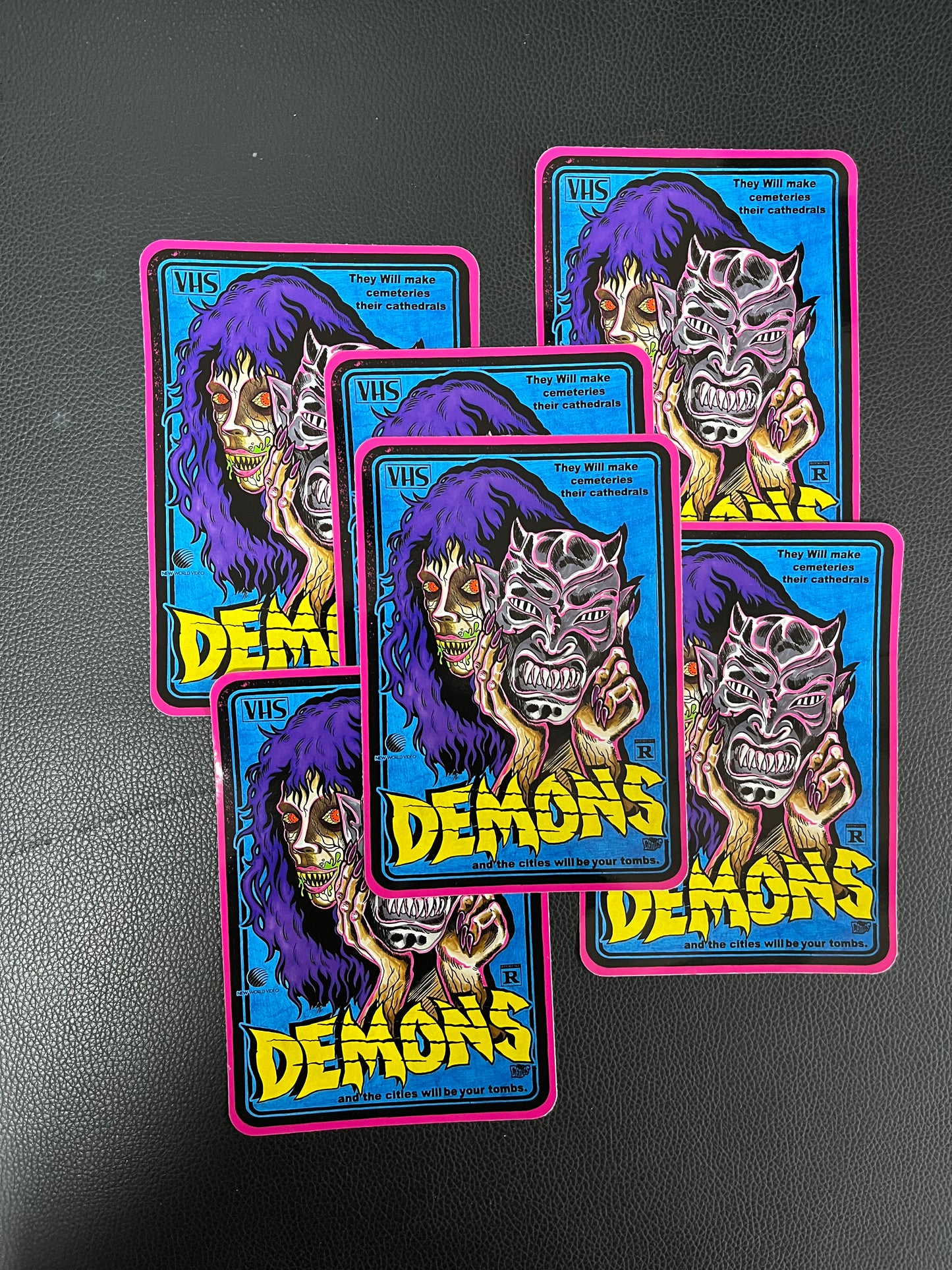 DEMONS INSPIRED HORROR MOVIE STICKER