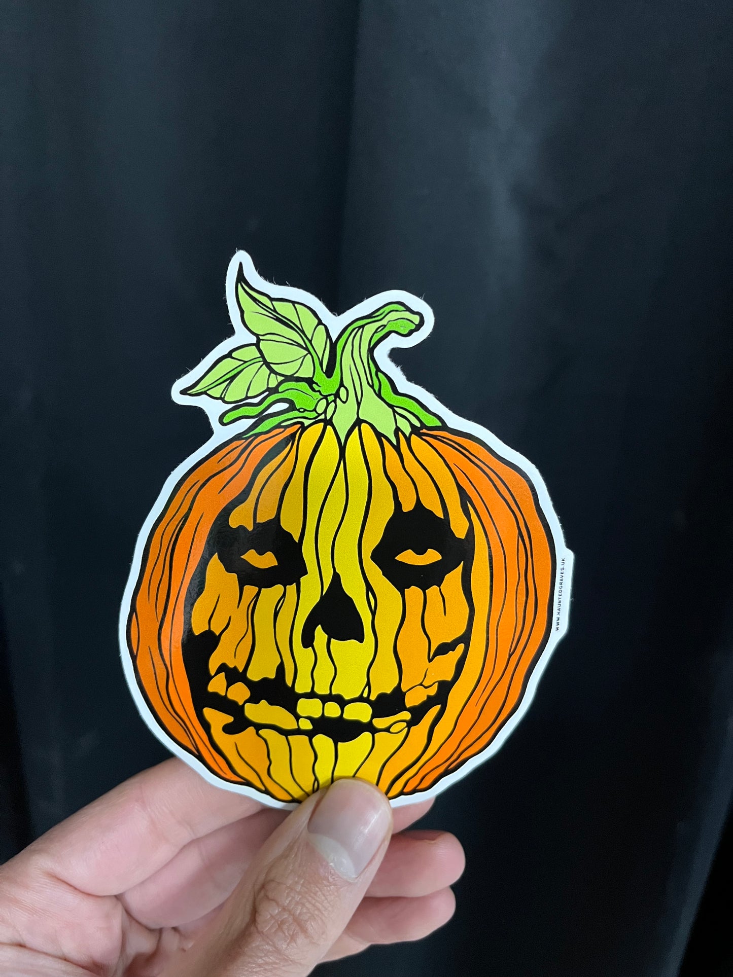 PUMPKIN FIEND HORROR HALLOWEEN MISFIT STICKER