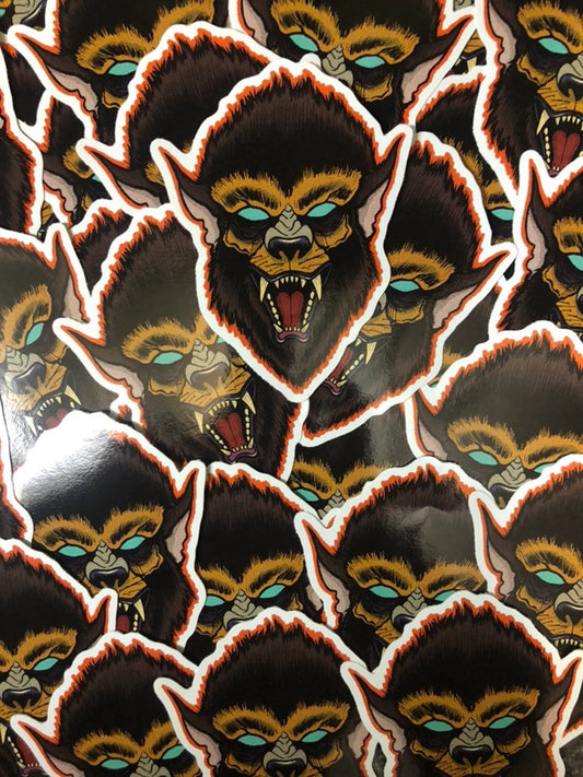 WEREWOLF HORROR MOVIE STICKER
