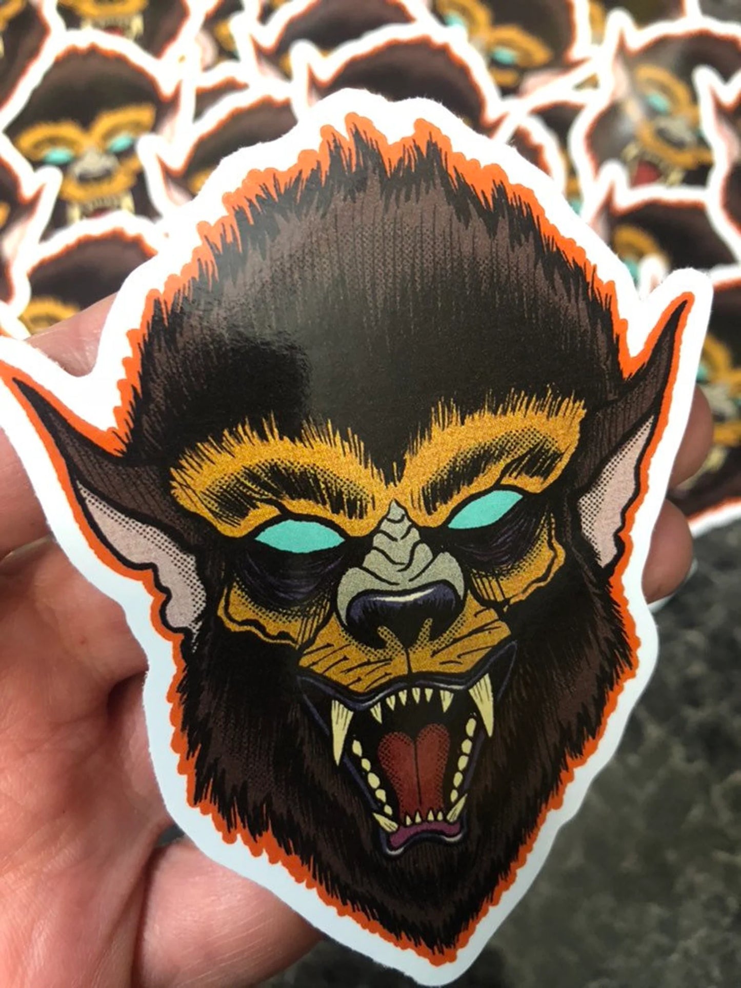 WEREWOLF HORROR MOVIE STICKER