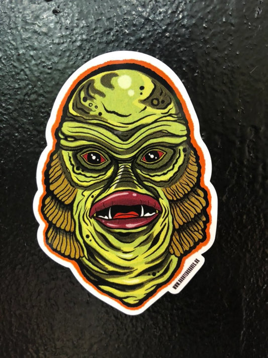 CREATURE FROM THE BLACK LAGOON HORROR MOVIE STICKER
