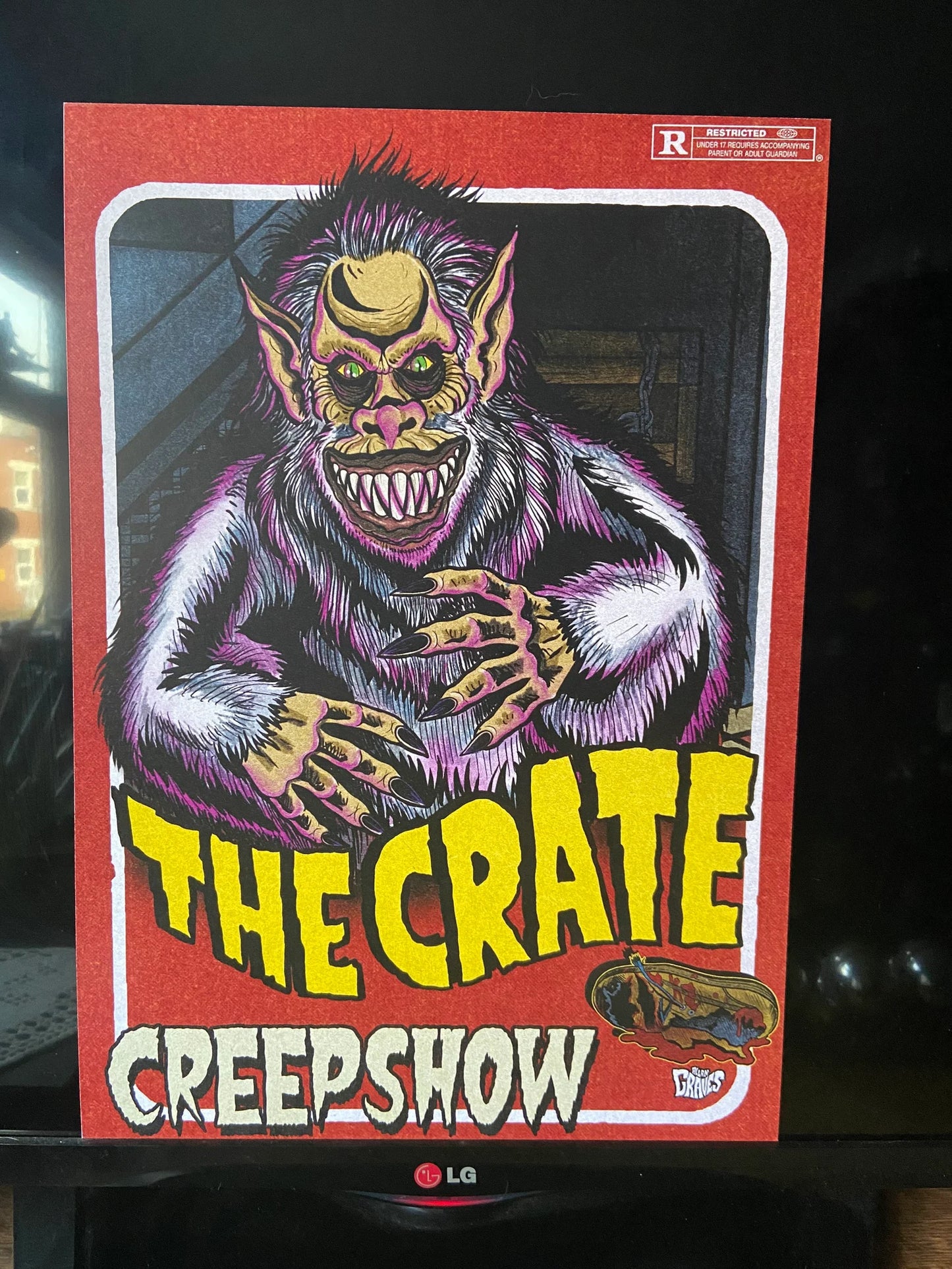 VINTAGE HORROR CREEPSHOW MOVIE INSPIRED PRINT