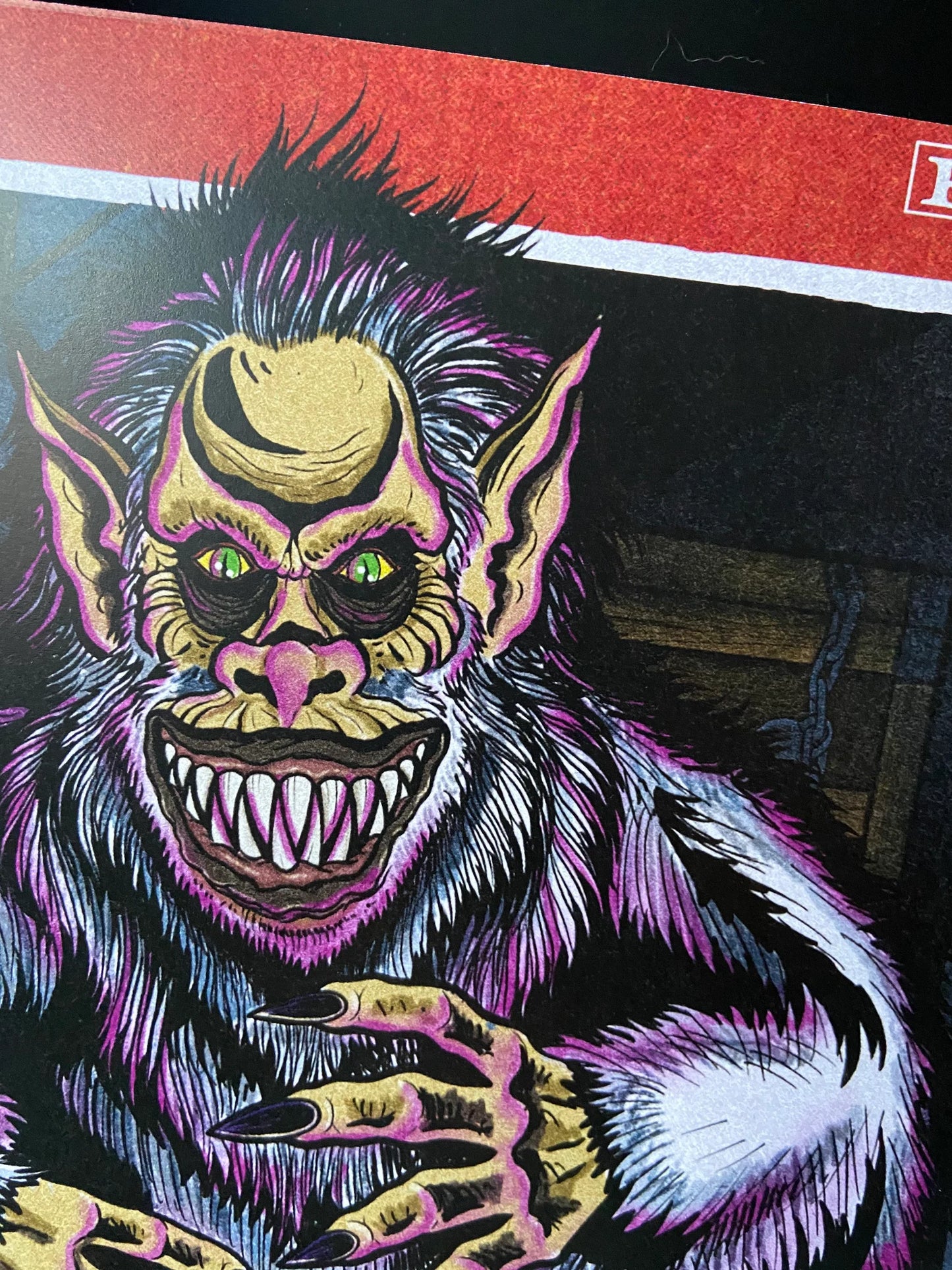 VINTAGE HORROR CREEPSHOW MOVIE INSPIRED PRINT