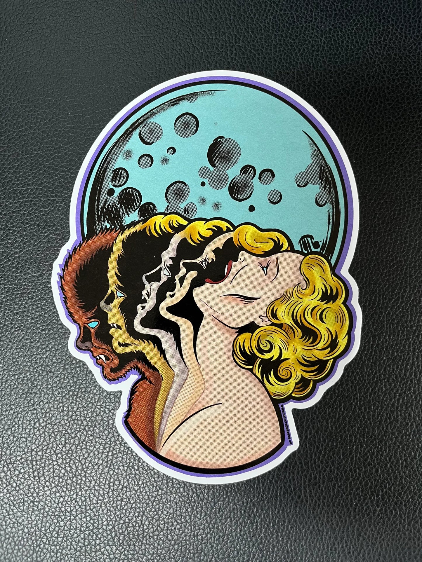 WOLFWOMAN HORROR MOVIE JUMBO STICKER