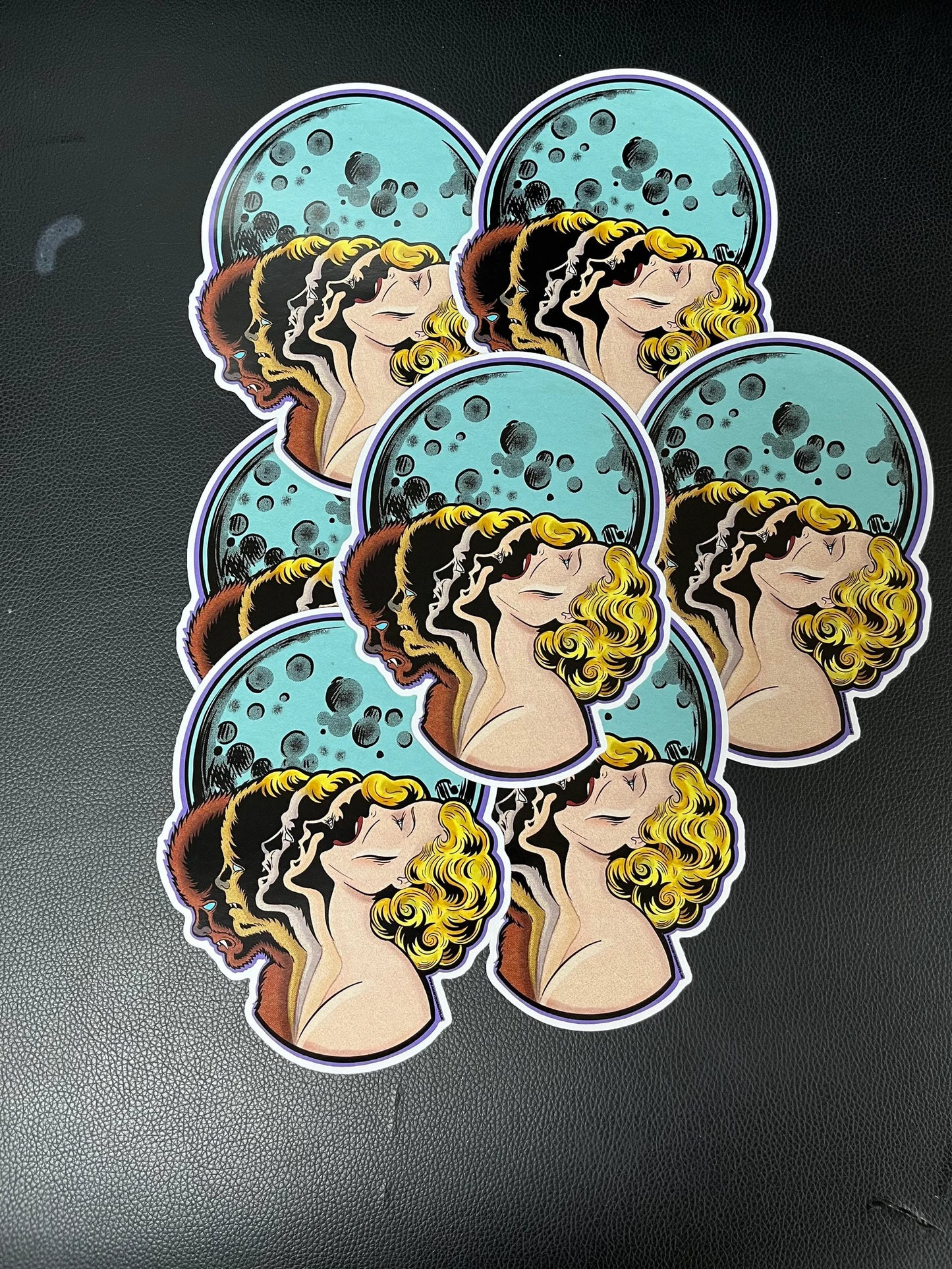 WOLFWOMAN HORROR MOVIE JUMBO STICKER