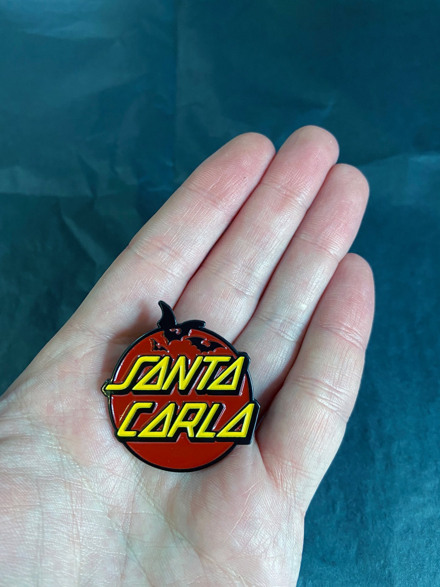 Santa Carla Vampire (lost boys HORROR inspired) pin BADGE